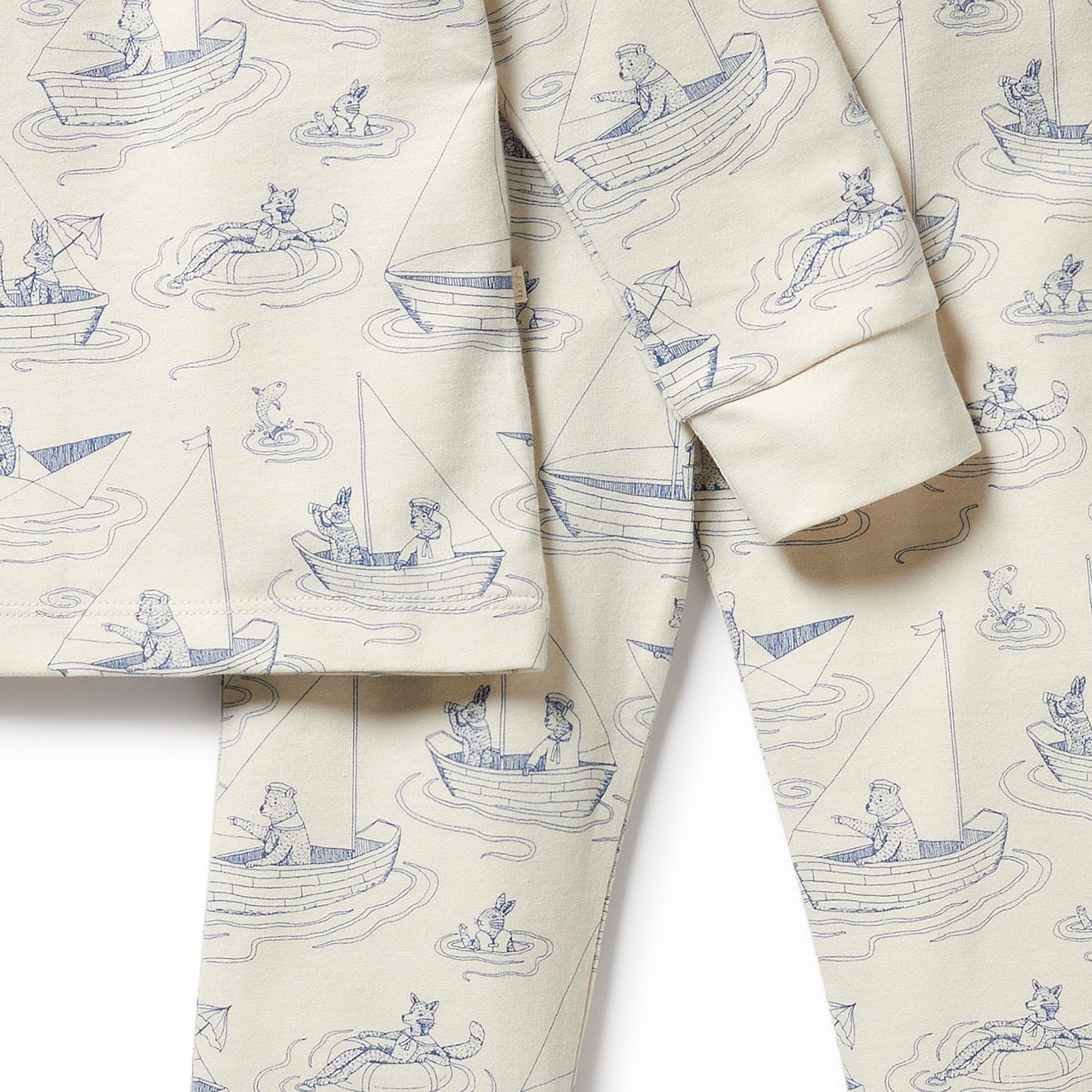 Wilson & Frenchy Organic Long Sleeved Pyjamas Sail Away