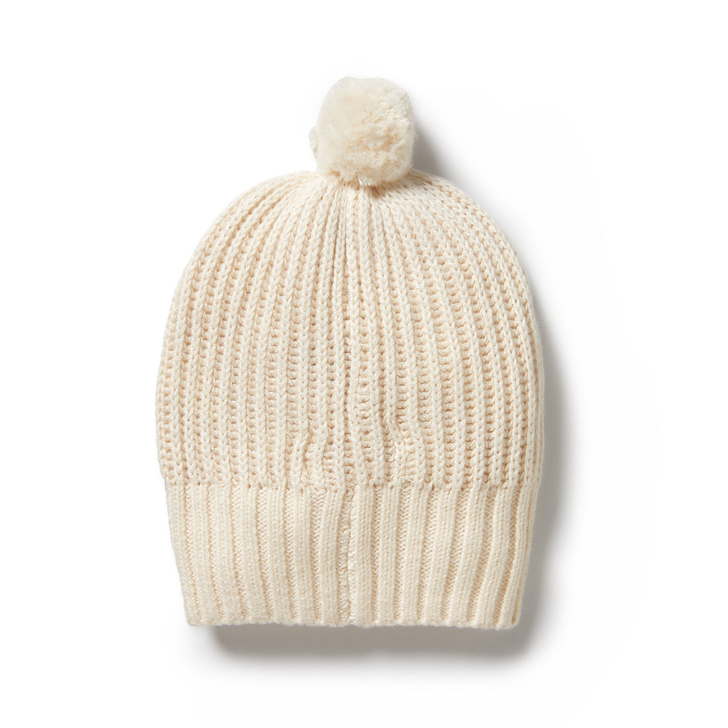 Wilson & Frenchy Knitted Ribbed Hat Ecru