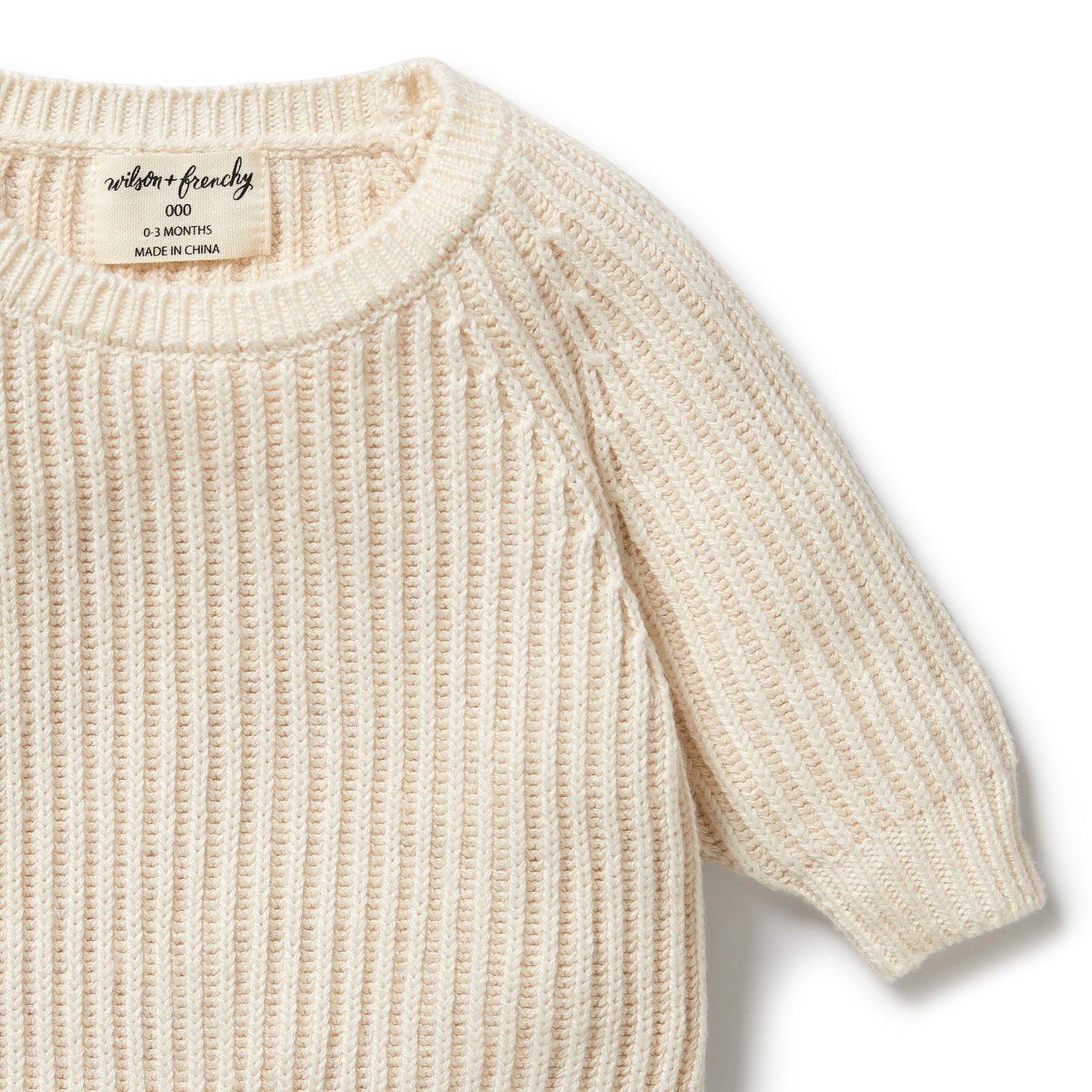 Wilson & Frenchy Knitted Ribbed Jumper Ecru