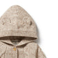 Wilson & Frenchy Knitted Cable Jacket Almond Fleck