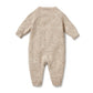 Wilson & Frenchy Knitted Cable Growsuit Almond Fleck
