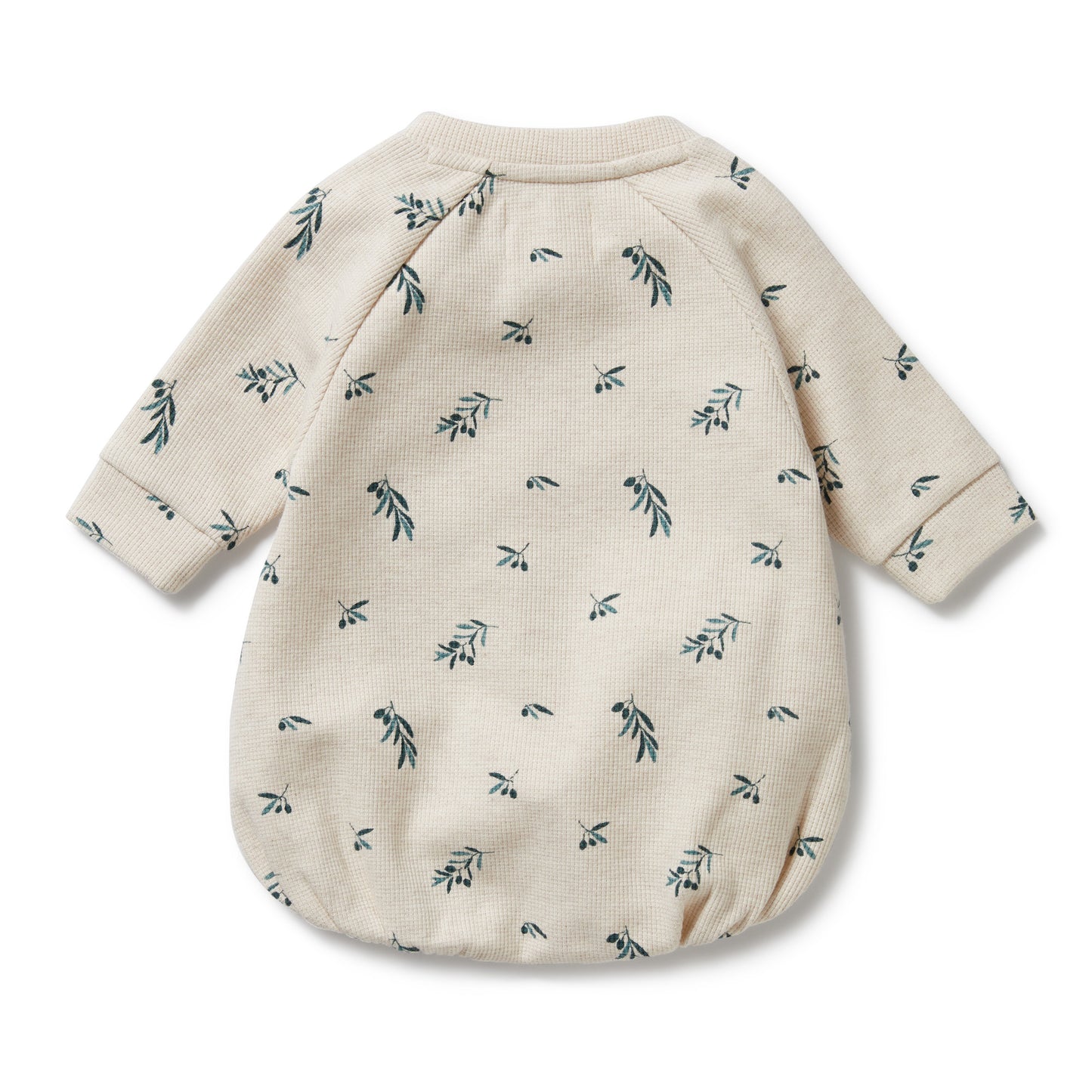 Wilson & Frenchy Organic Waffle Bodysuit Little Olive