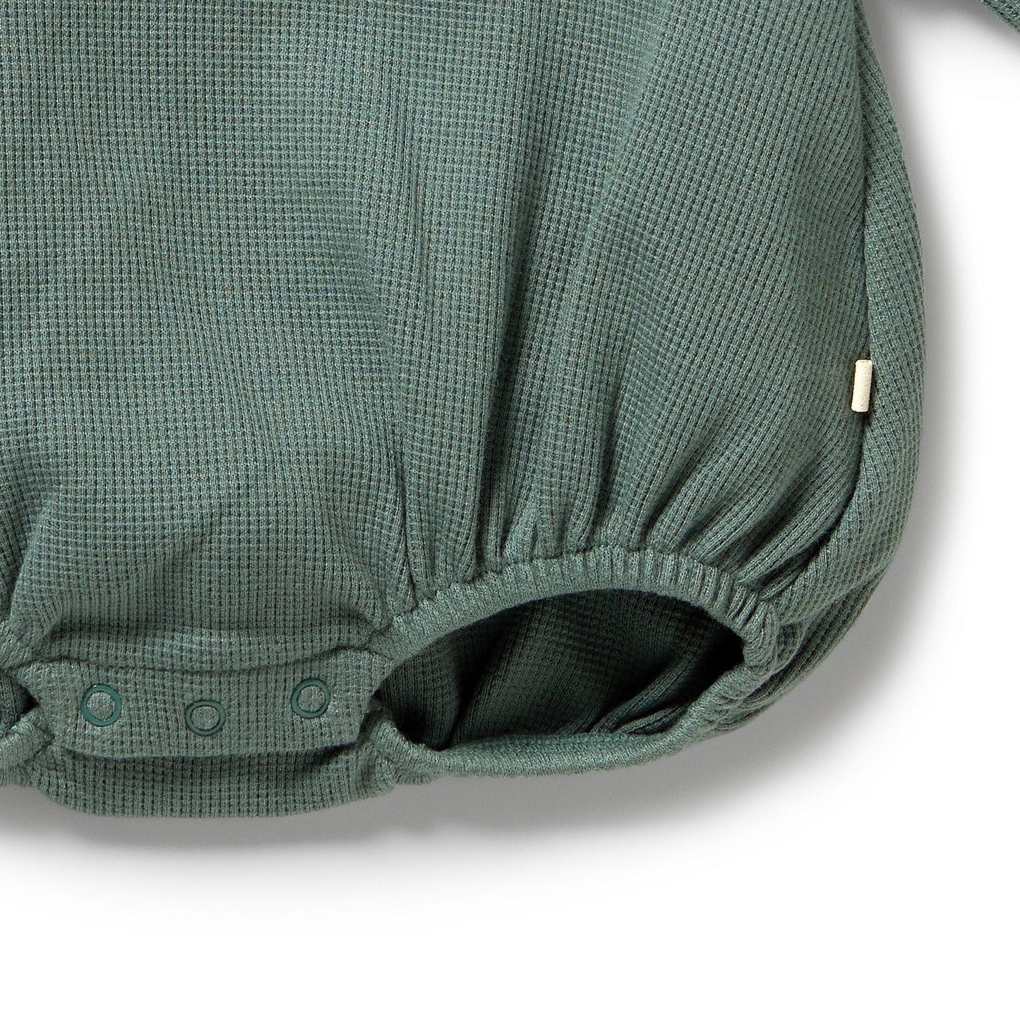 Wilson & Frenchy Organic Waffle Bodysuit Pine Green