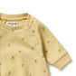 Wilson & Frenchy Organic Waffle Bodysuit Little Lemon