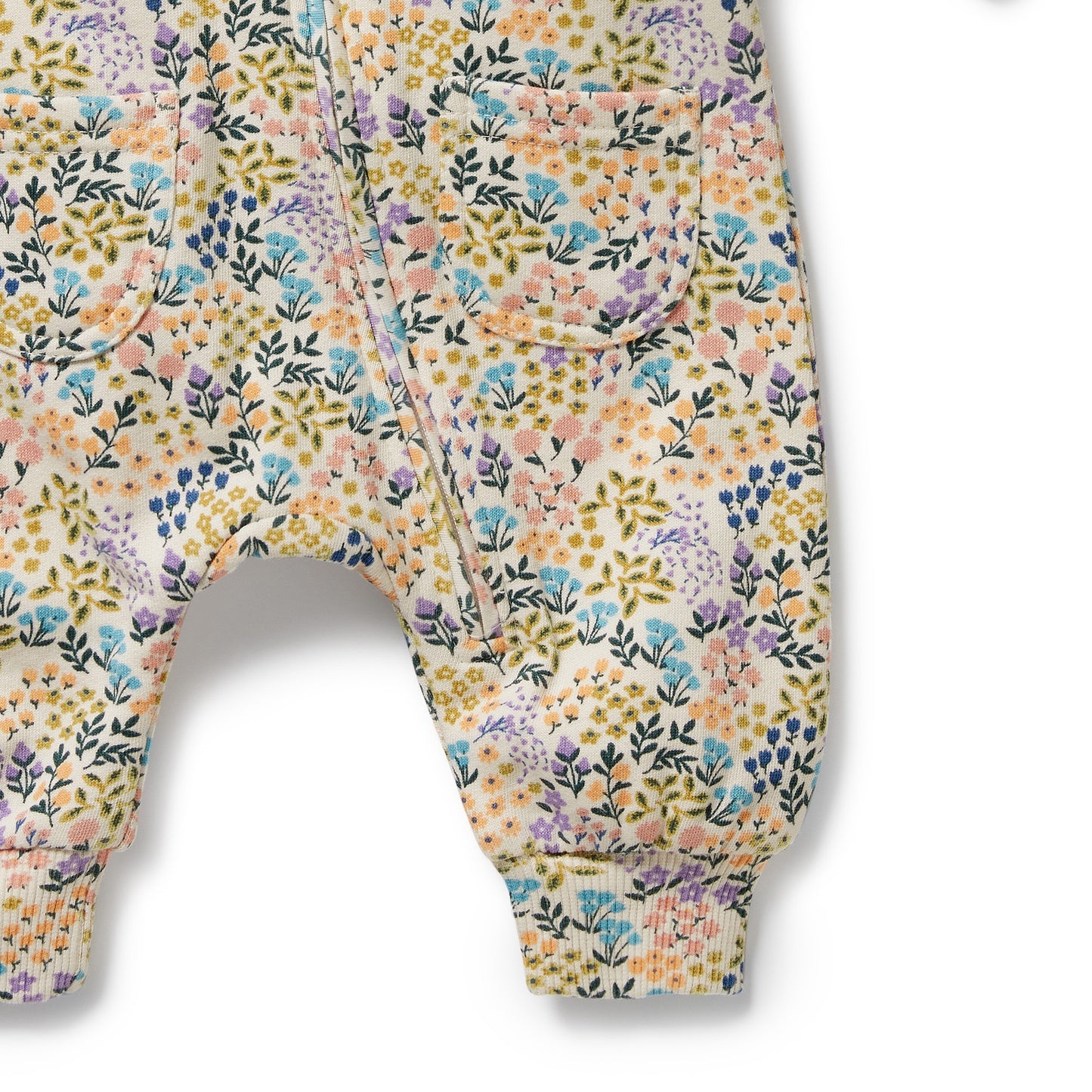 Wilson & Frenchy Organic Terry Growsuit Tiny Bloom