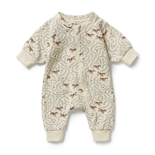 Wilson & Frenchy Organic Terry Growsuit Trixie Horse
