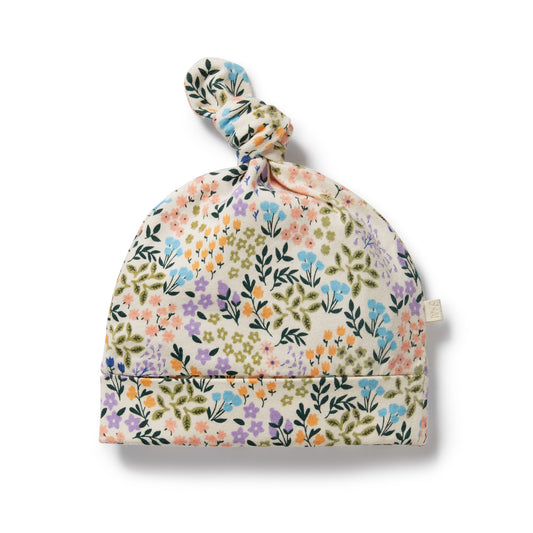 Wilson & Frenchy Organic Knot Hat Tiny Bloom