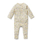 Wilson & Frenchy Organic Zipsuit with Feet Bella Floral