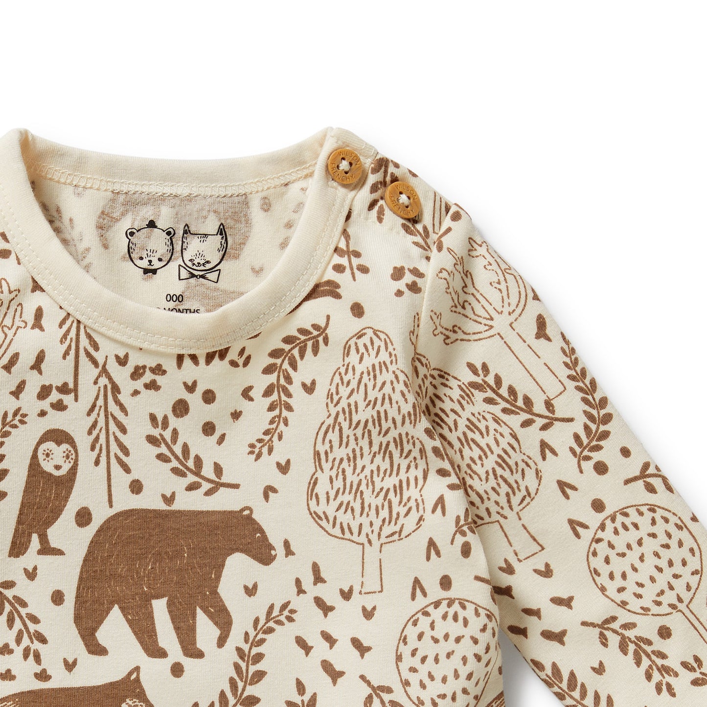 Wilson & Frenchy Organic Bodysuit Winter Forest