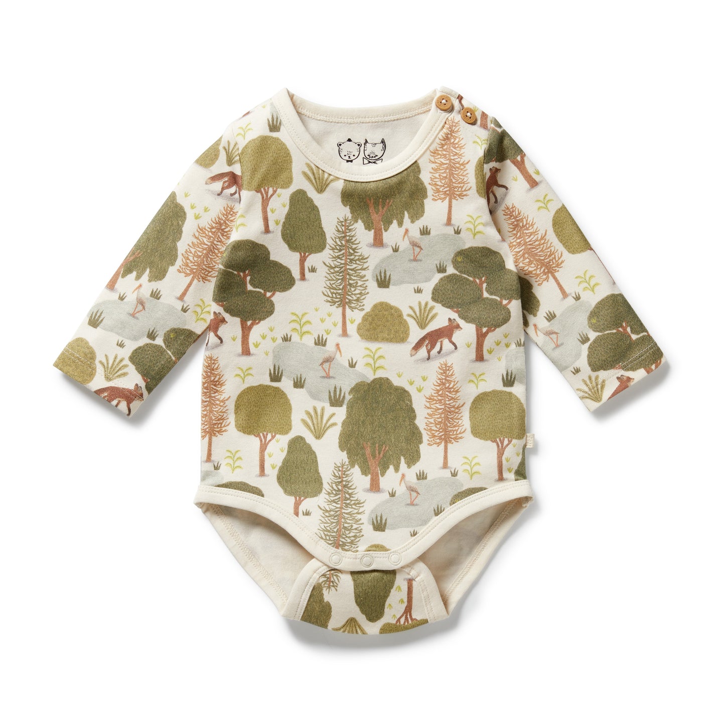 Wilson & Frenchy Organic Bodysuit Little Trees