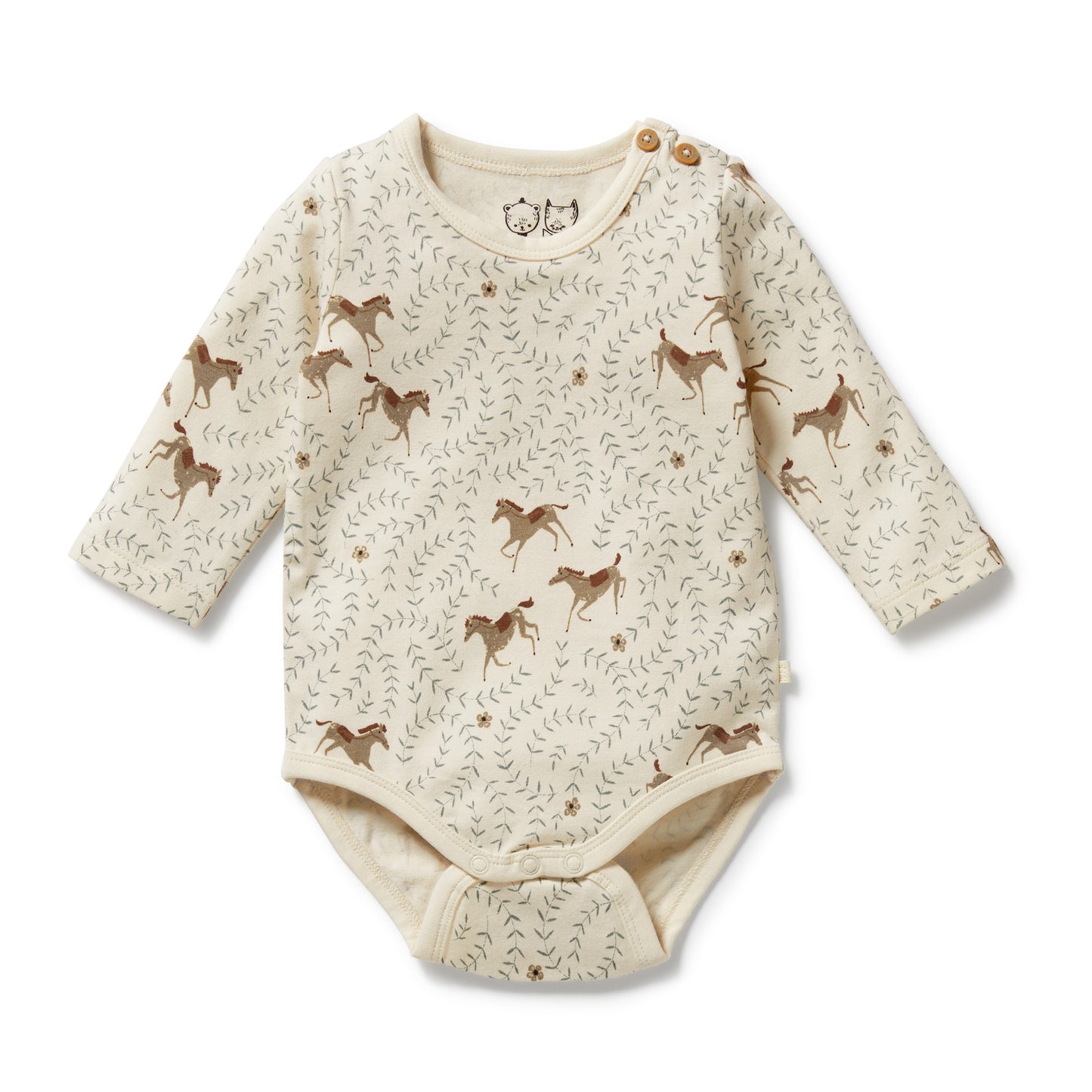 Wilson & Frenchy Organic Bodysuit Trixie Horse