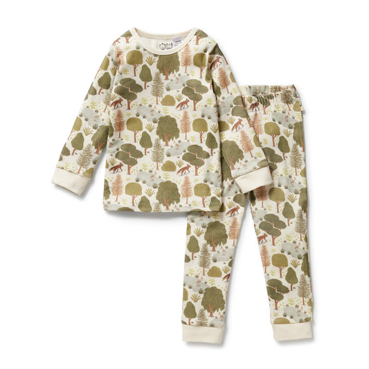 Wilson & Frenchy Organic Long Sleeved Pyjamas Little Trees