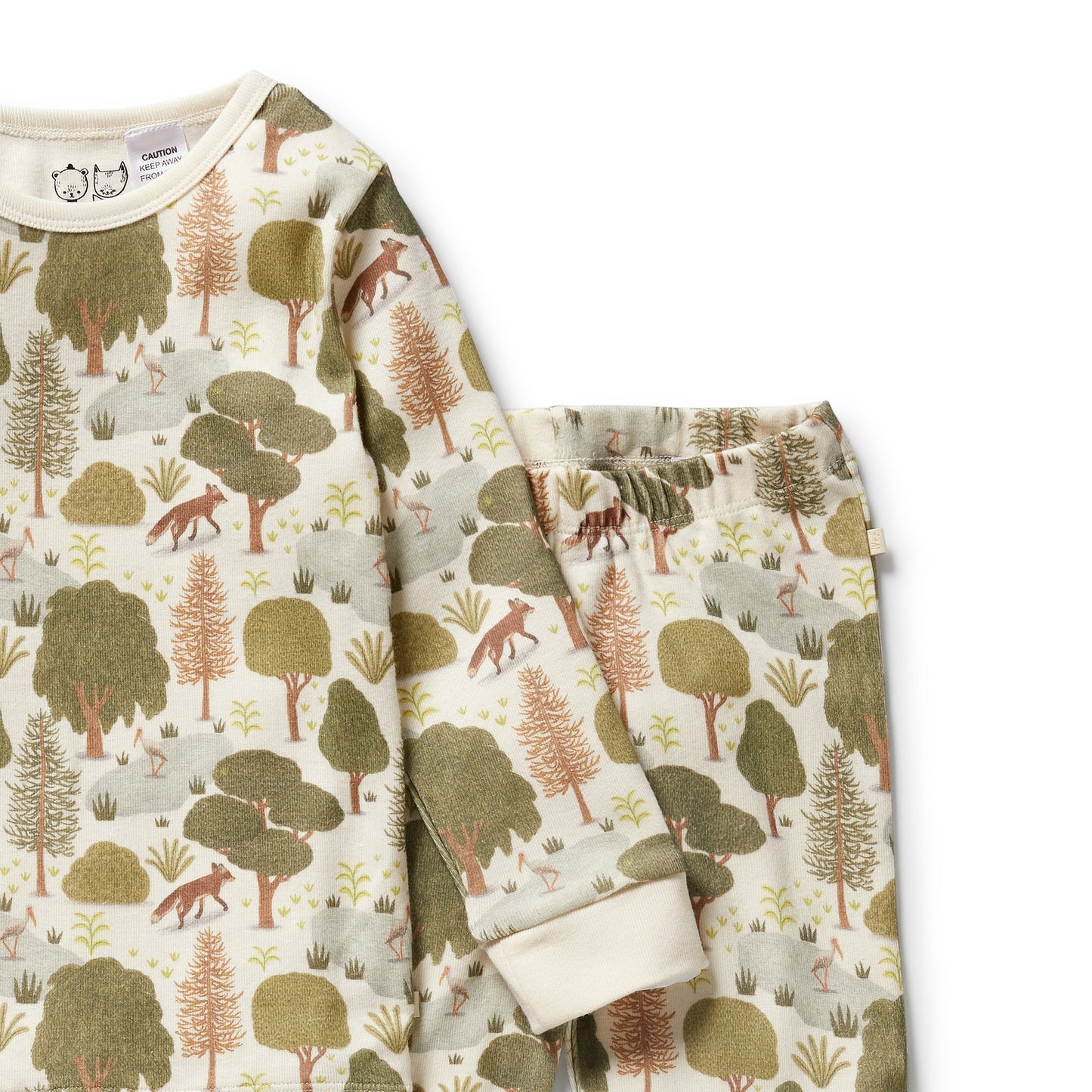 Wilson & Frenchy Organic Long Sleeved Pyjamas Little Trees