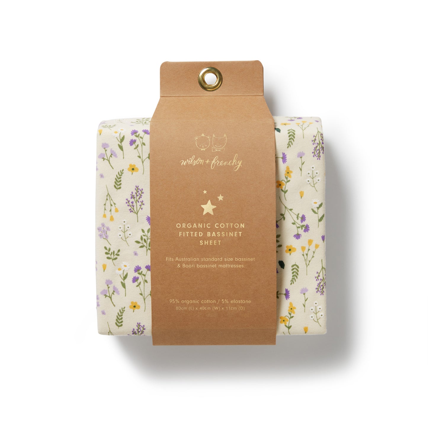 Wilson & Frenchy Organic Bassinet Sheet Bella Floral