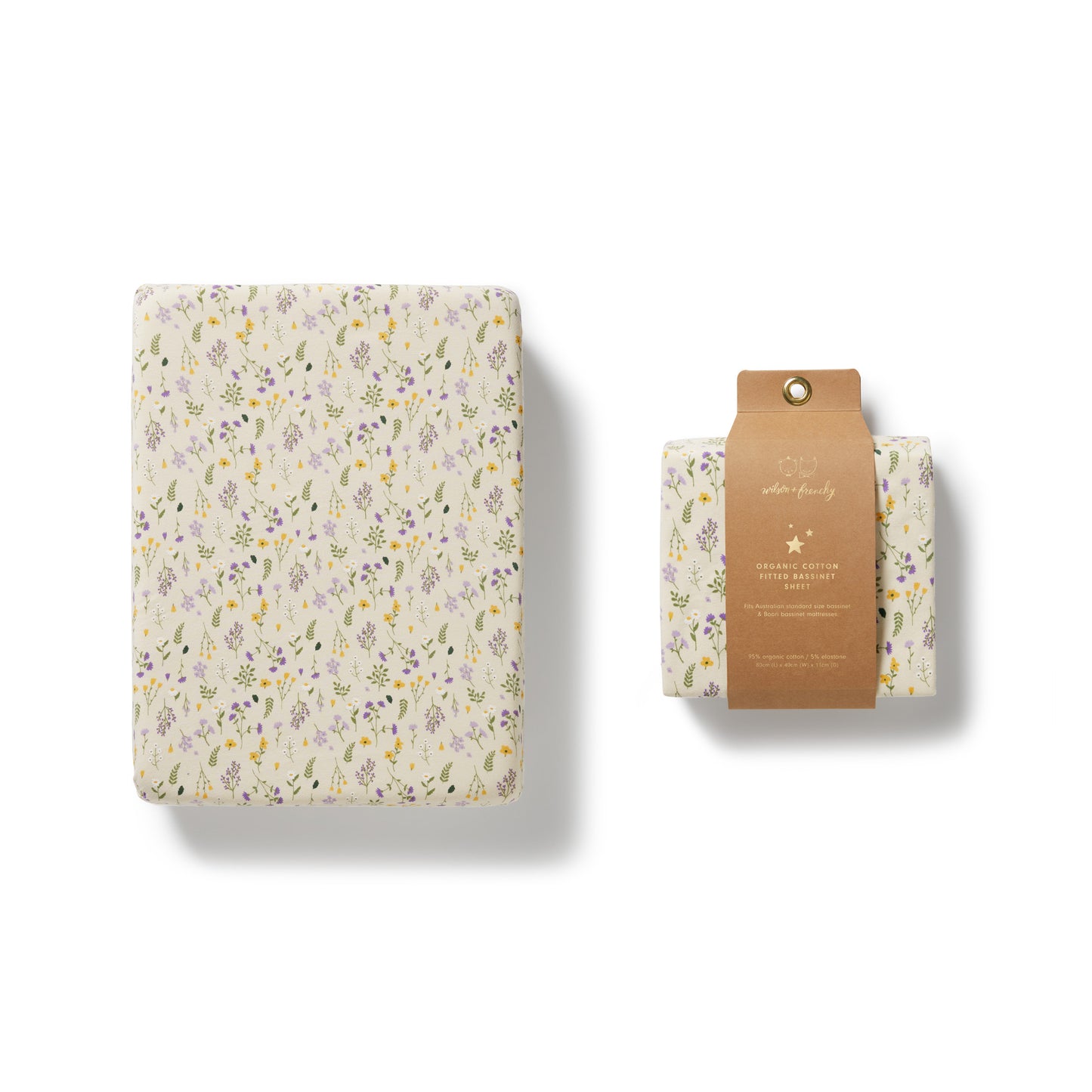 Wilson & Frenchy Organic Bassinet Sheet Bella Floral