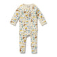 Wilson & Frenchy Organic Zipsuit with Feet Daisy Mae