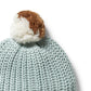 Wilson & Frenchy Organic Knitted Hat Duck Egg