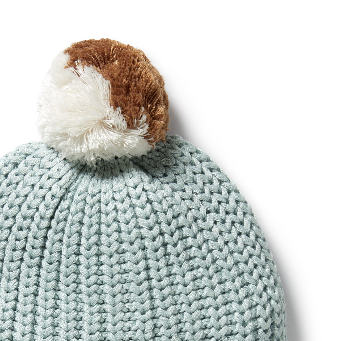 Wilson & Frenchy Organic Knitted Hat Duck Egg