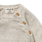 Wilson & Frenchy Organic Knitted Kimono Cardigan Cookie & Cream