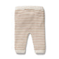Wilson & Frenchy Organic Knitted Legging Cinnamon Stripe