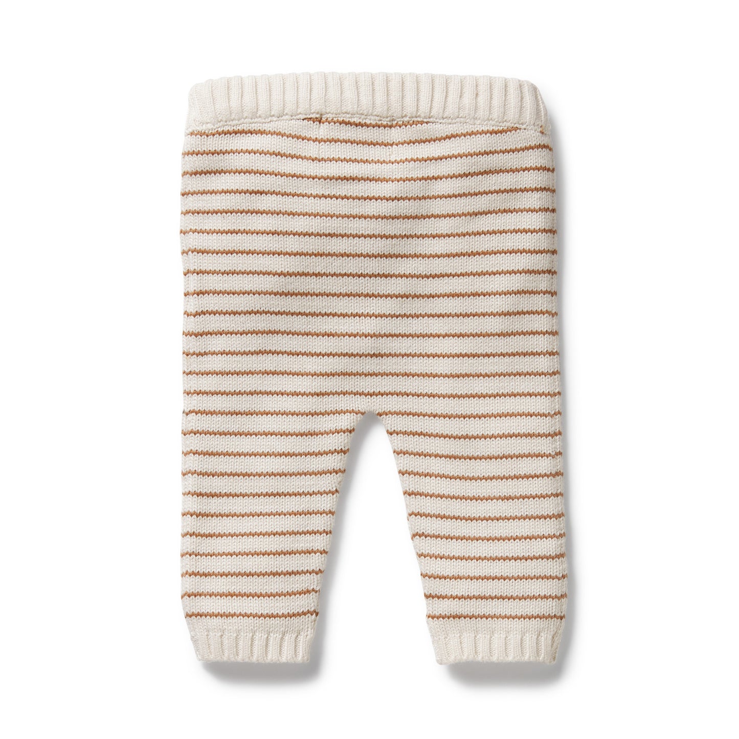 Wilson & Frenchy Organic Knitted Legging Cinnamon Stripe