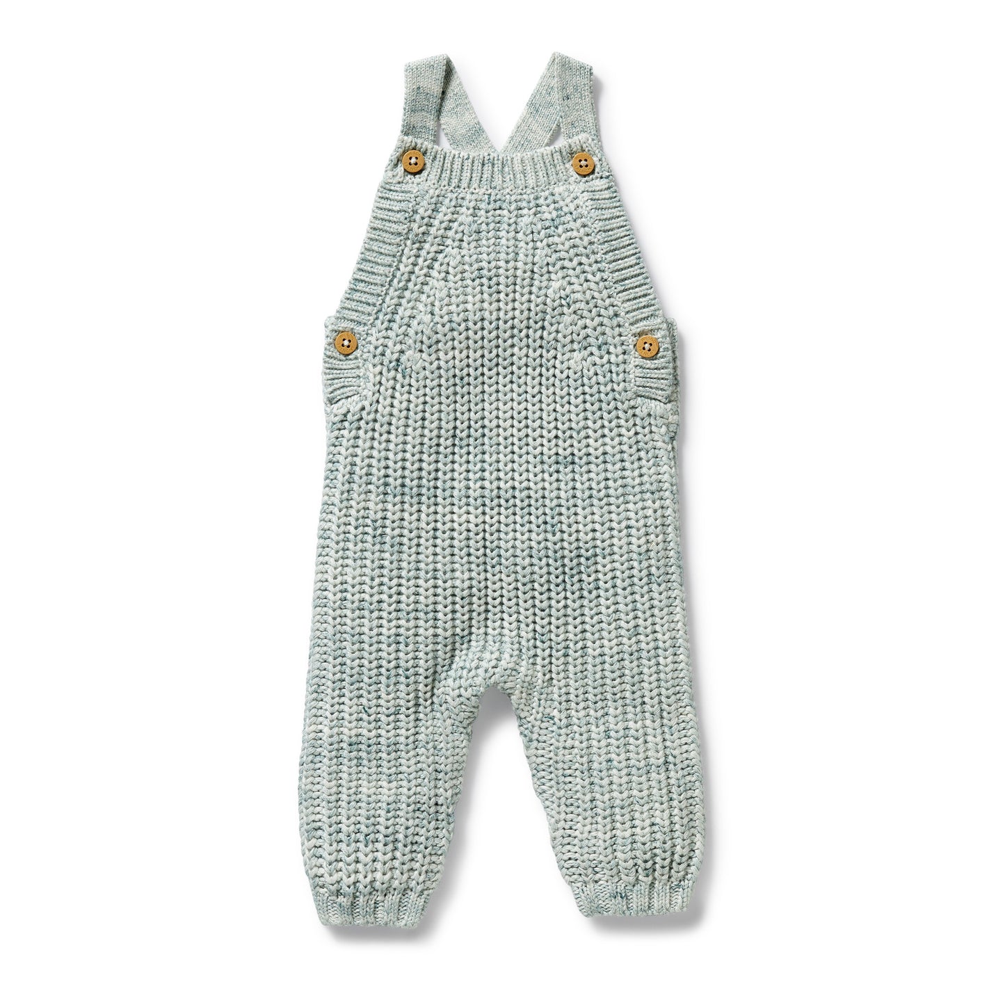 Wilson & Frenchy Knitted Overall Moss Speckle