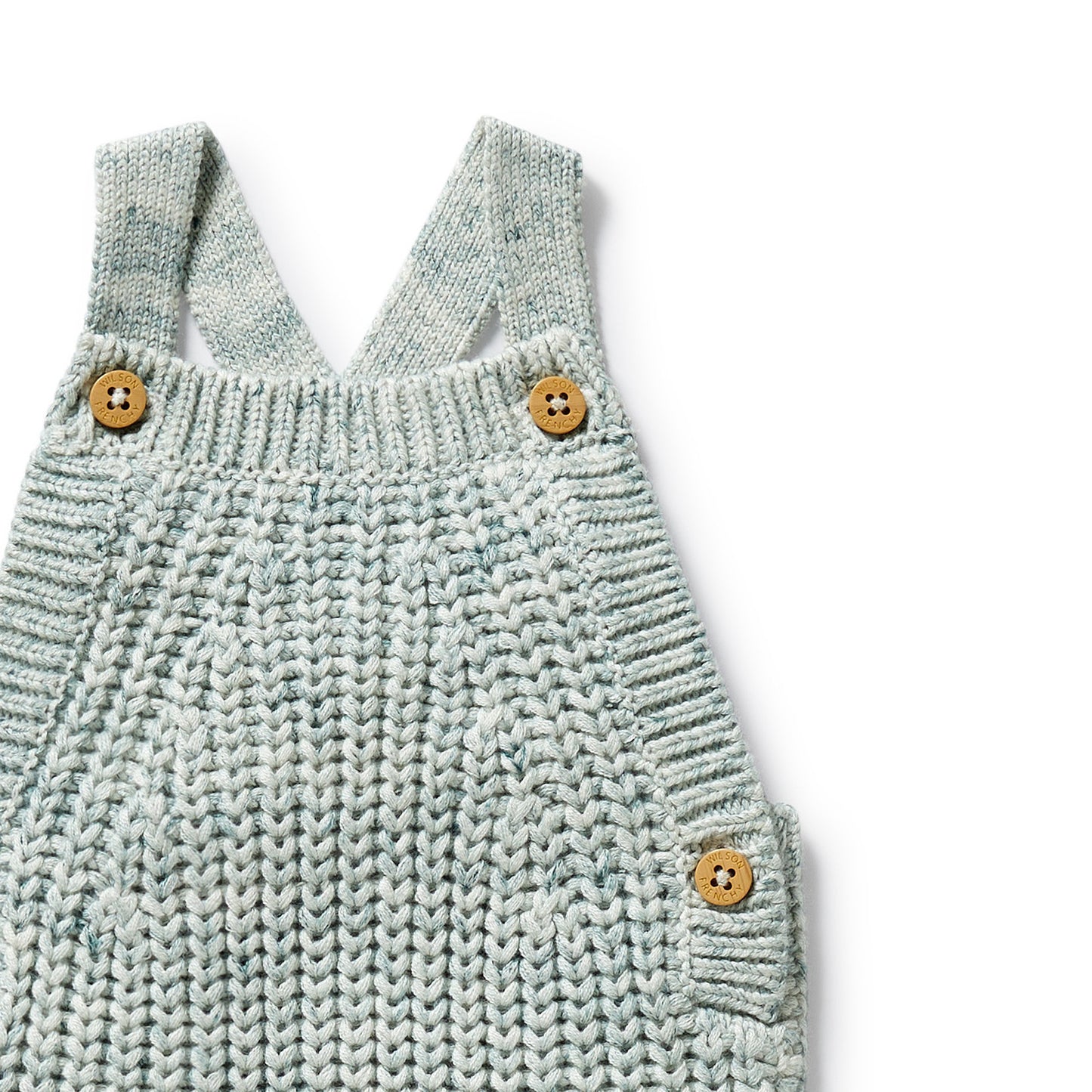 Wilson & Frenchy Knitted Overall Moss Speckle