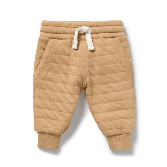 Wilson & Frenchy Organic Quilted Sweat Pant Honey Fawn