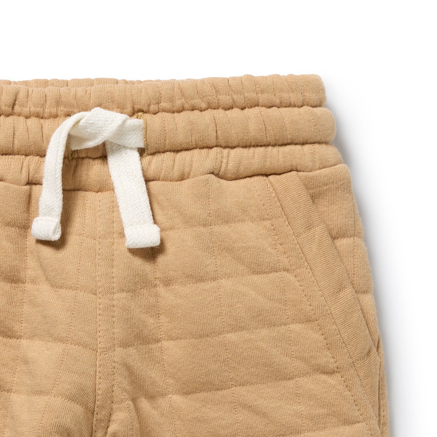 Wilson & Frenchy Organic Quilted Sweat Pant Honey Fawn