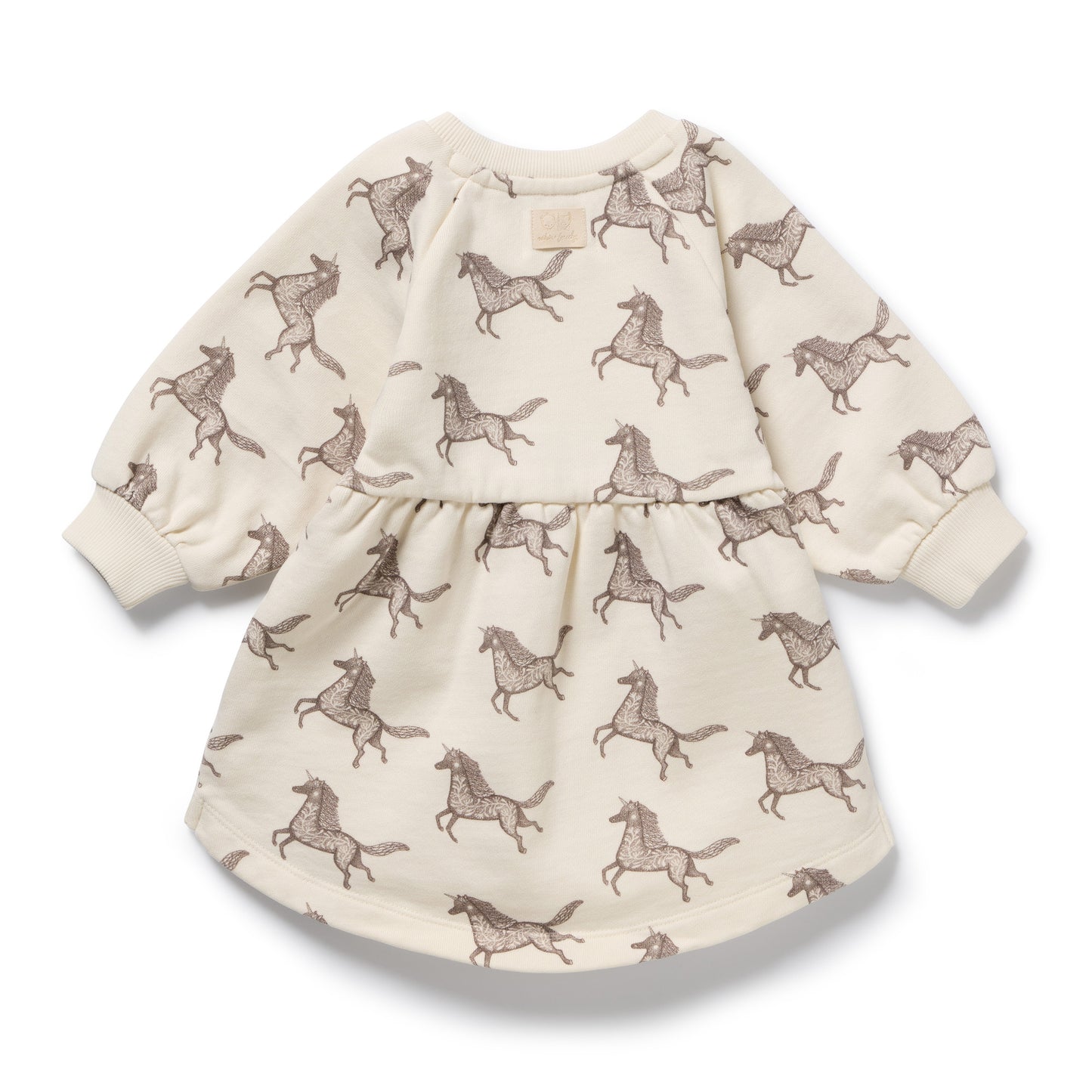 Wilson & Frenchy Organic Terry Sweat Dress Little Unicorn
