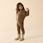 Wilson & Frenchy Organic Rib Long Sleeved Top Nutmeg