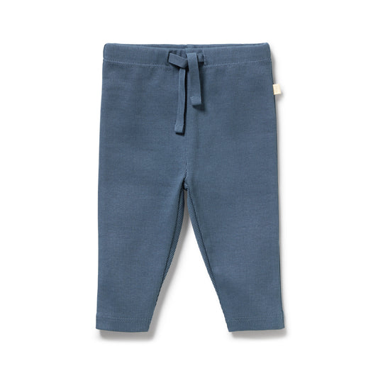 Wilson & Frenchy Organic Rib Legging Twilight Blue
