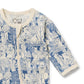Wilson & Frenchy Organic Zipsuit with Feet Woodland Adventures