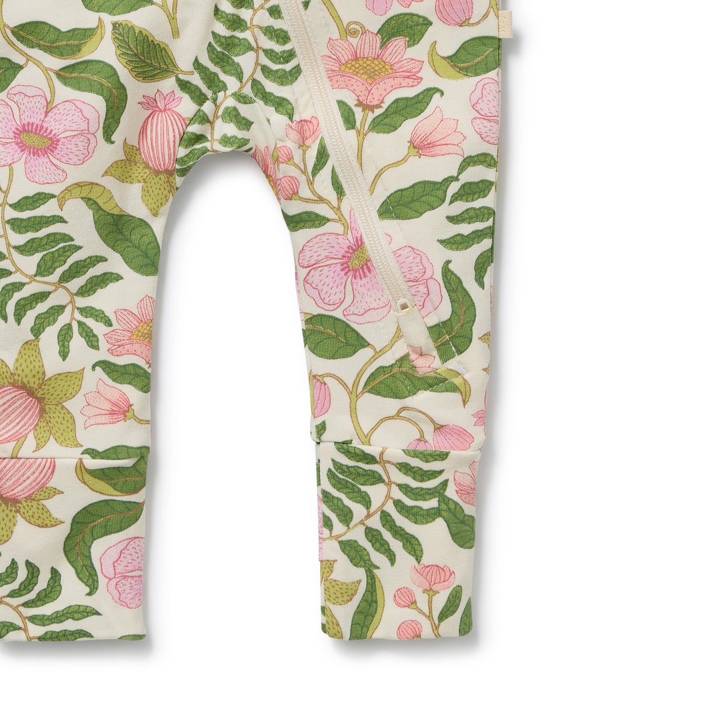 Wilson & Frenchy Organic Zipsuit with Feet Ma Fleur