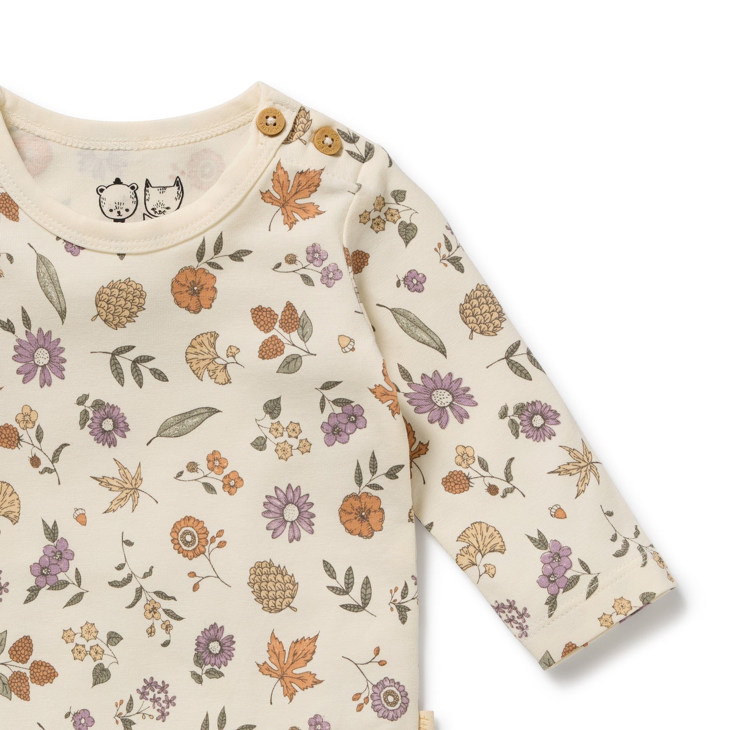 Wilson & Frenchy Organic Bodysuit Maple Glow
