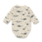 Wilson & Frenchy Organic Bodysuit Woolly Whales