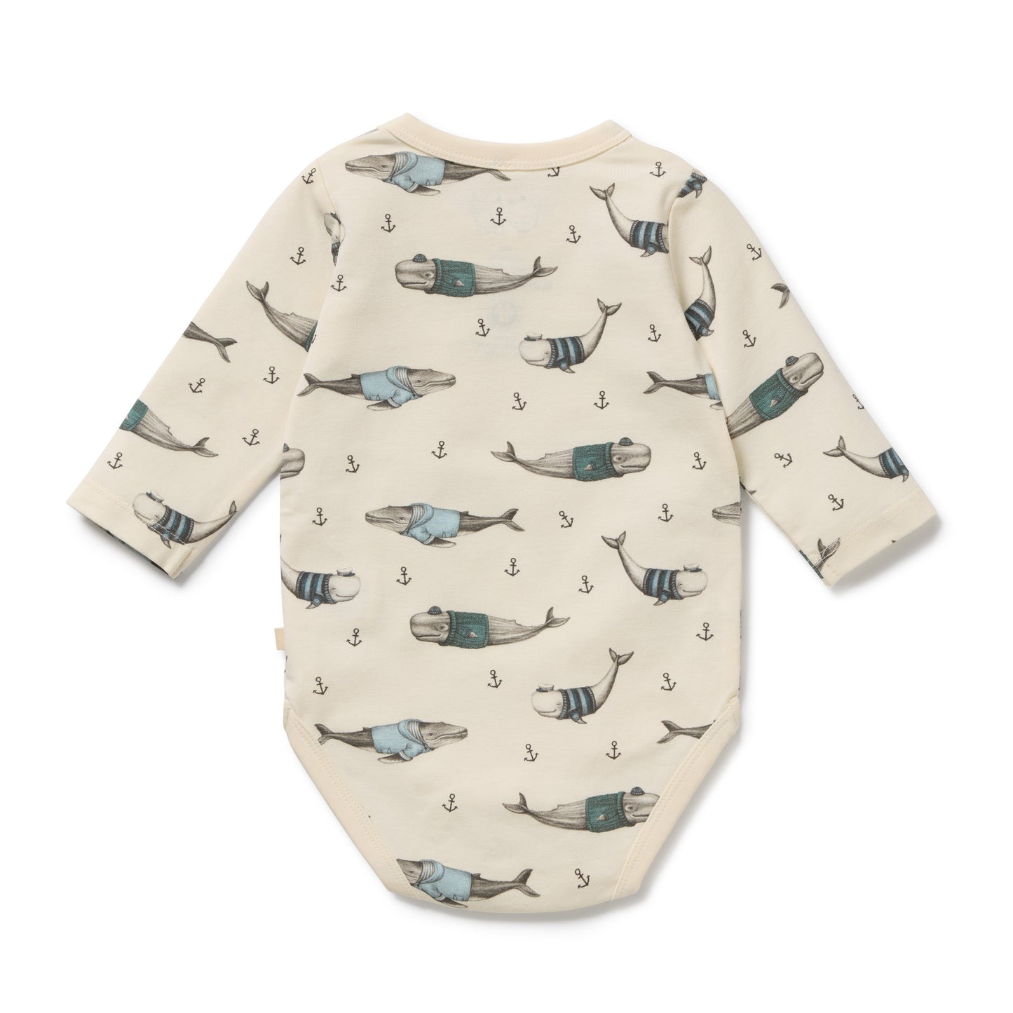 Wilson & Frenchy Organic Bodysuit Woolly Whales
