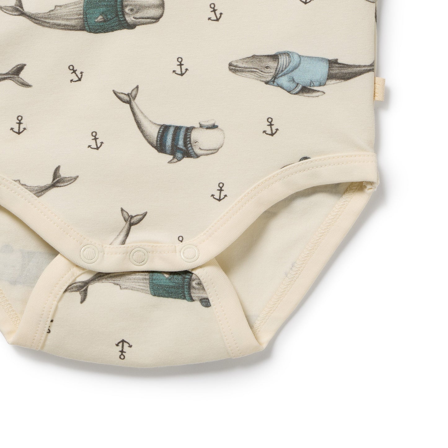 Wilson & Frenchy Organic Bodysuit Woolly Whales