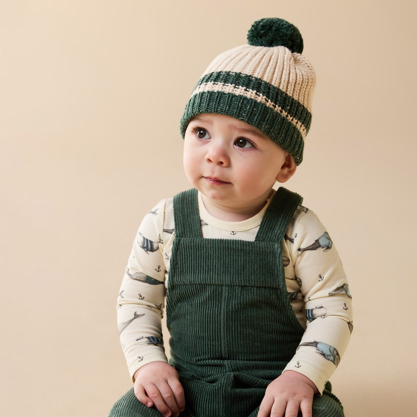Wilson & Frenchy Organic Bodysuit Woolly Whales