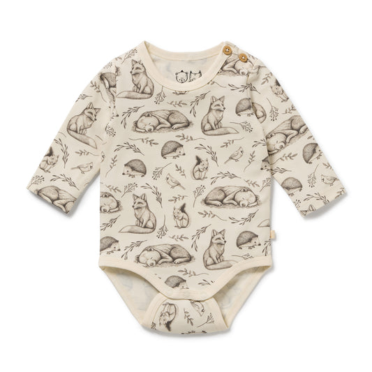 Wilson & Frenchy Organic Bodysuit Foxglove Forest
