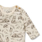 Wilson & Frenchy Organic Bodysuit Foxglove Forest