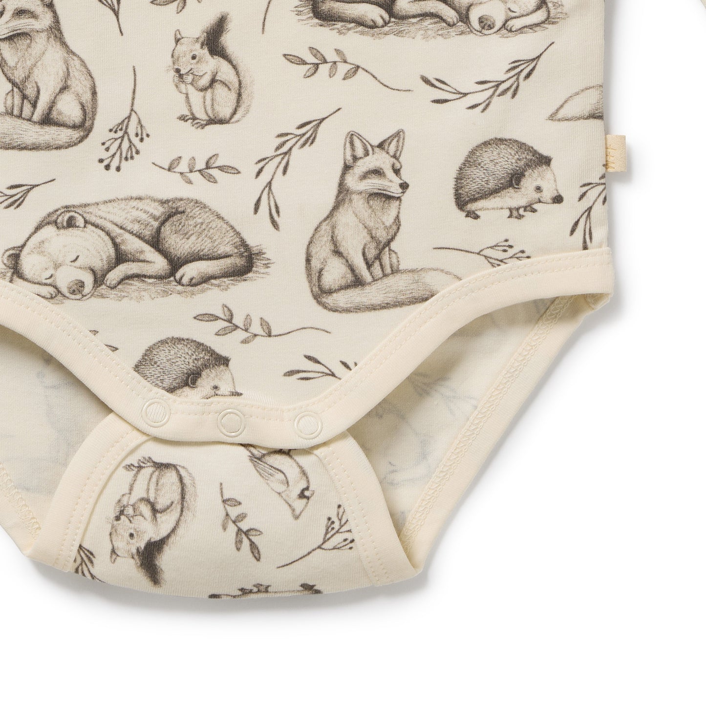 Wilson & Frenchy Organic Bodysuit Foxglove Forest