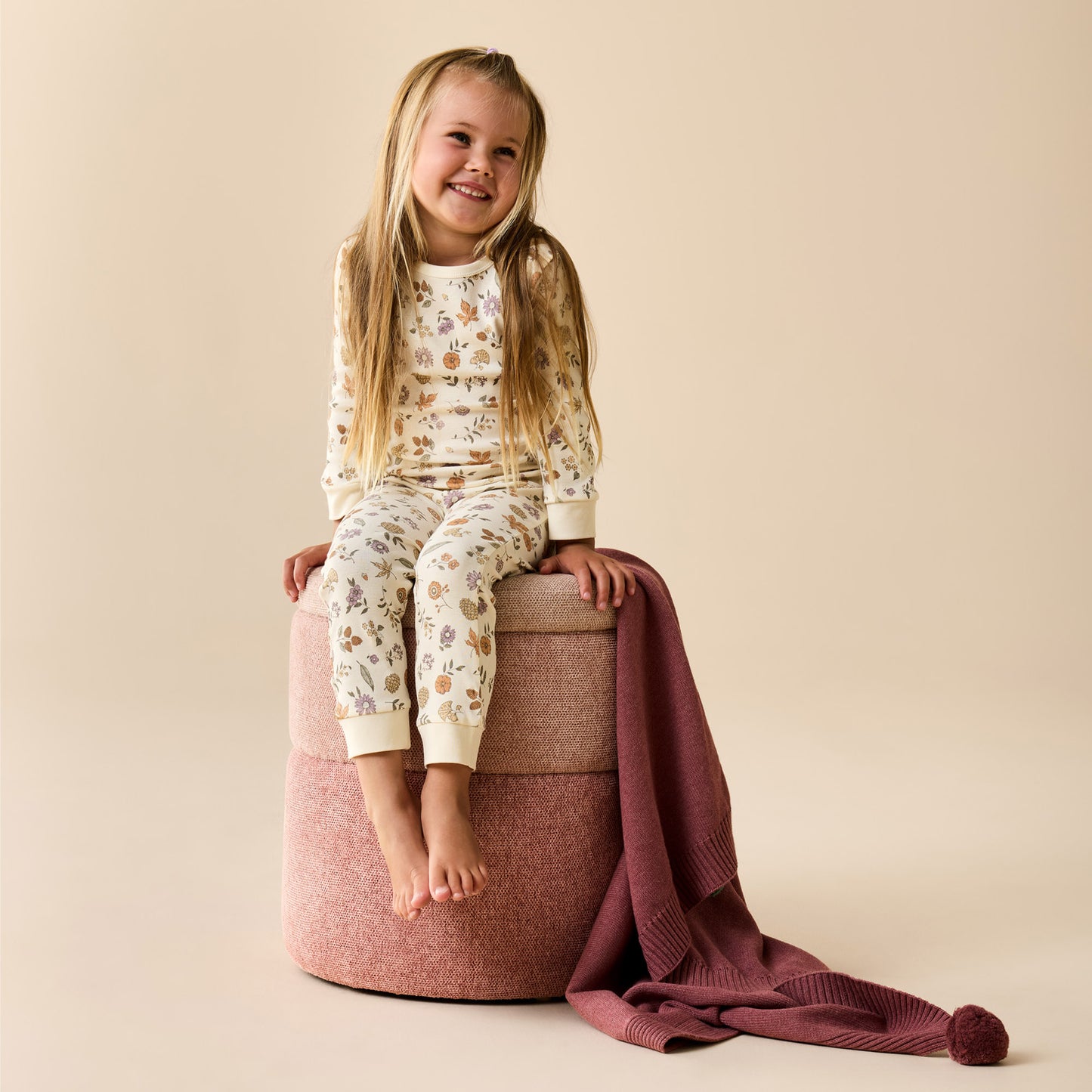 Wilson & Frenchy Organic Long Sleeved Pyjamas Maple Glow