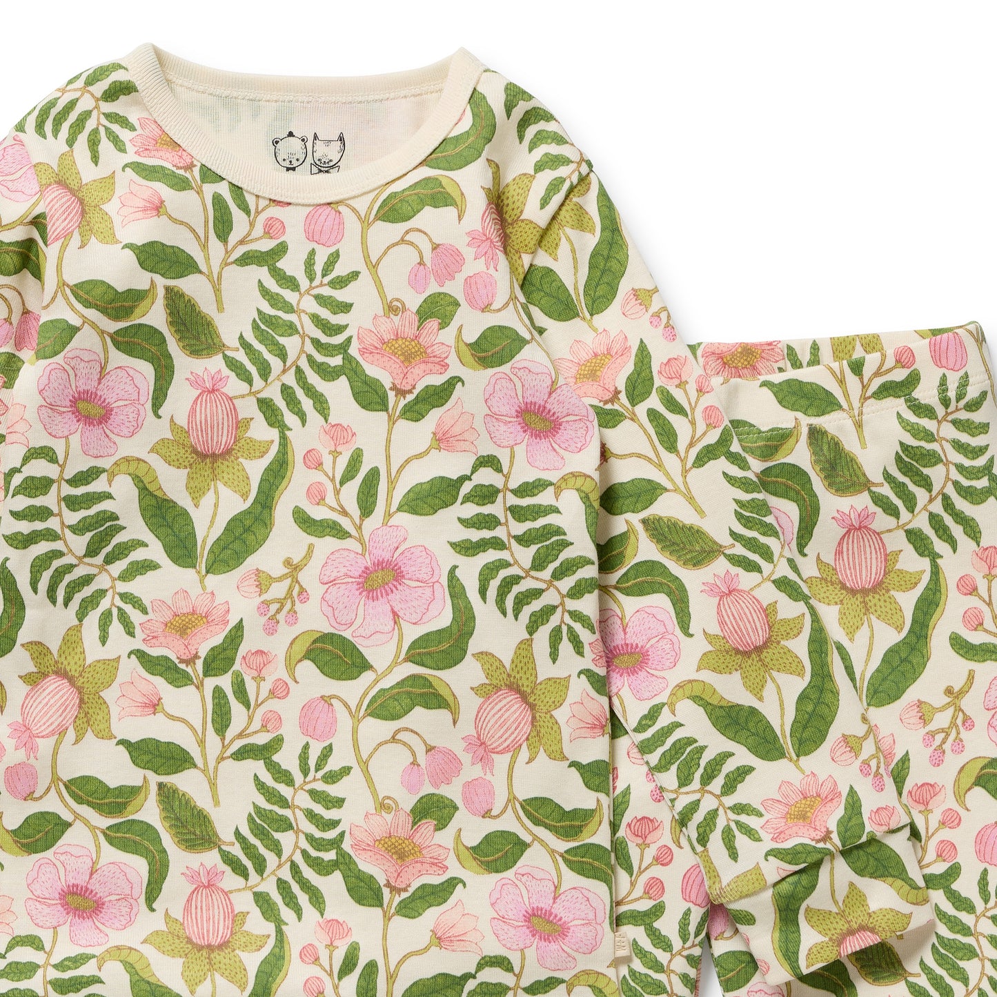 Wilson & Frenchy Organic Long Sleeved Pyjamas Ma Fleur