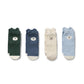 Wilson & Frenchy Organic 4pack Socks Moss | Buttermilk | Storm Blue | Twilight Blue