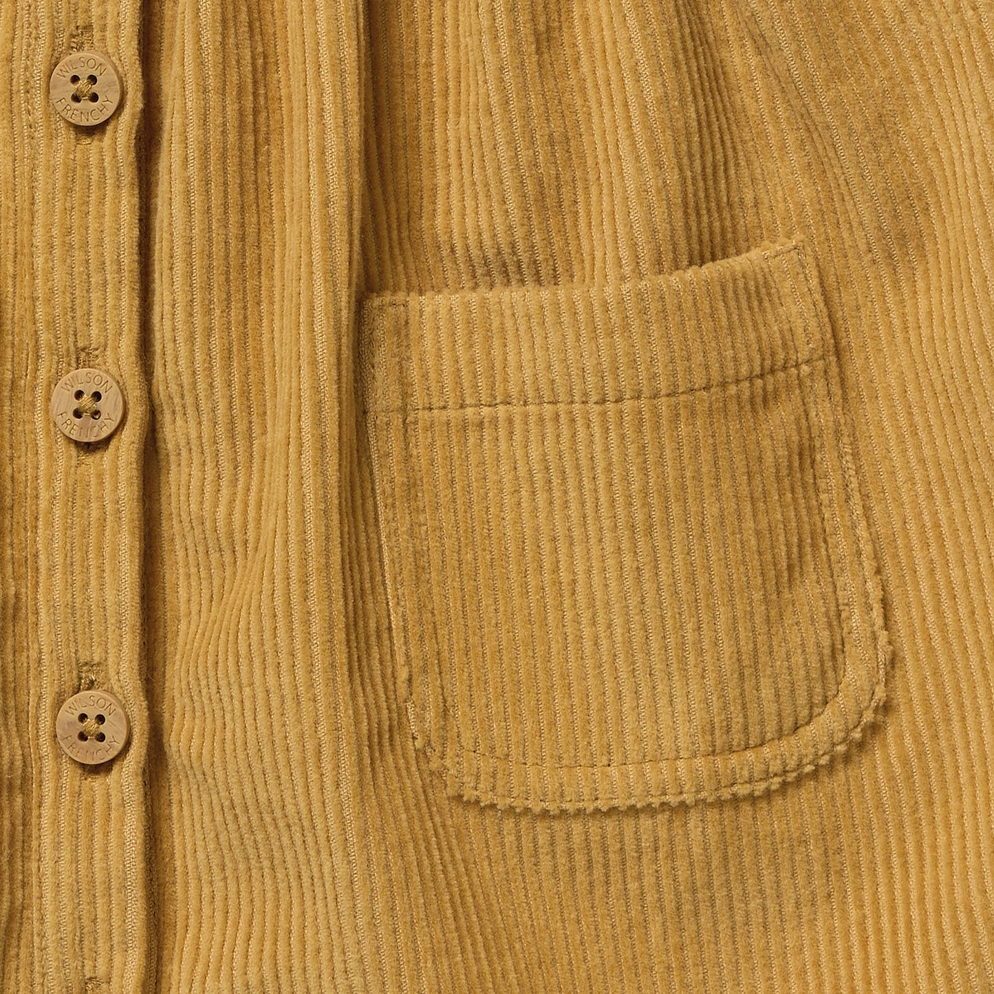Wilson & Frenchy Organic Cord Dress Amber Glow