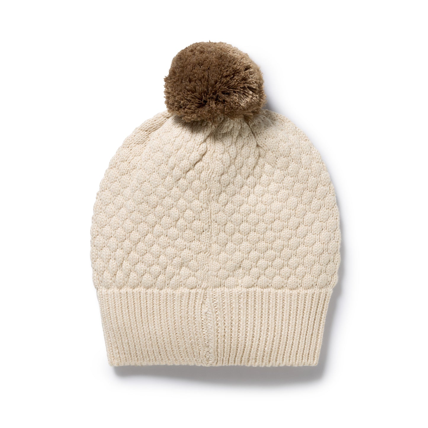 Wilson & Frenchy Organic Knitted Bubble Hat Cream