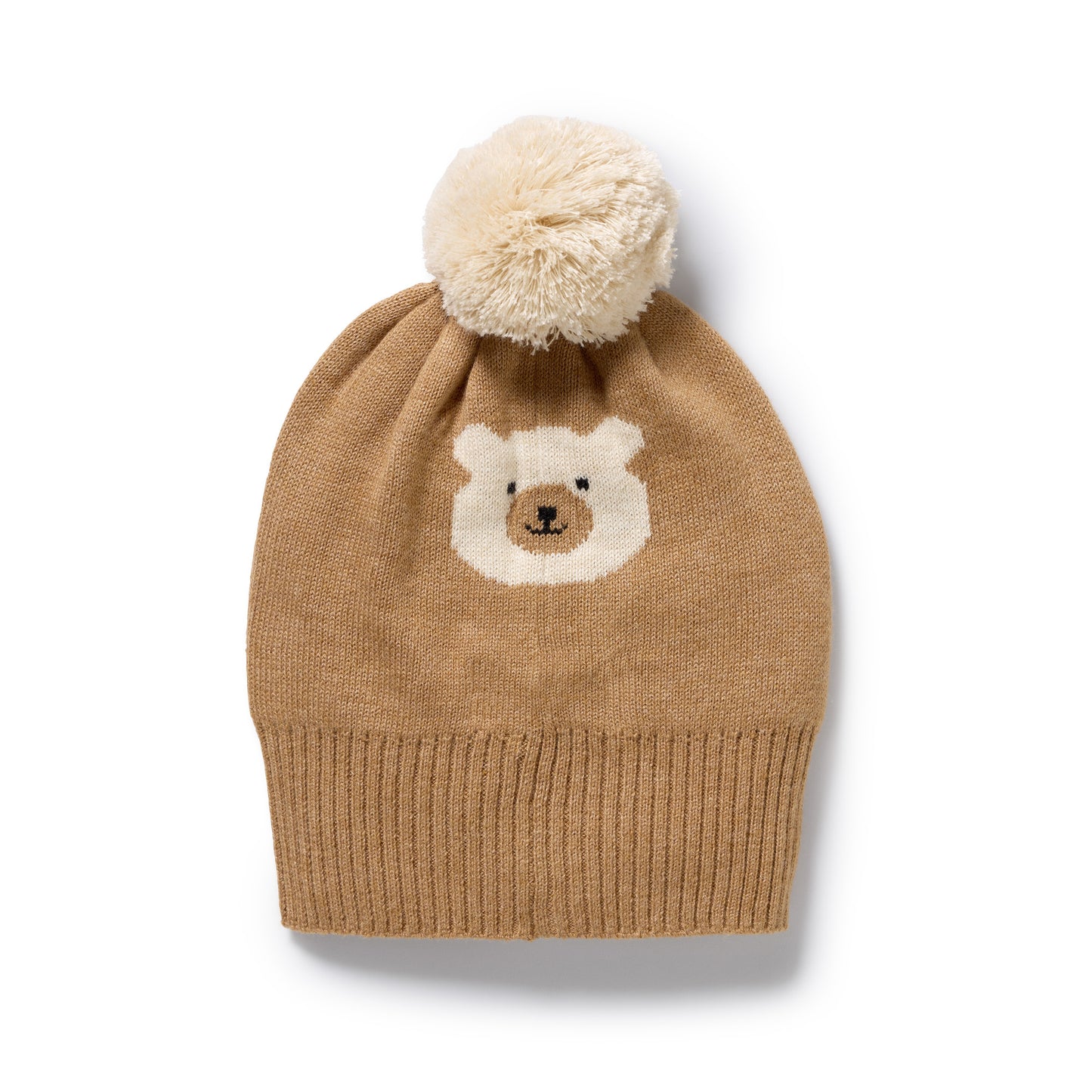 Wilson & Frenchy Organic Knitted Jacquard Hat Beary Cute