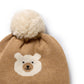Wilson & Frenchy Organic Knitted Jacquard Hat Beary Cute