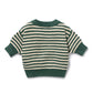 Wilson & Frenchy Organic Knitted Stripe Jumper Clover